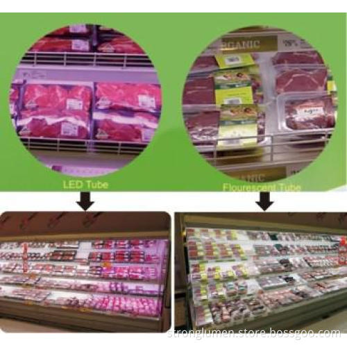 smd3528 LED pink tube meat tube usedin Freezers for meat fruit display